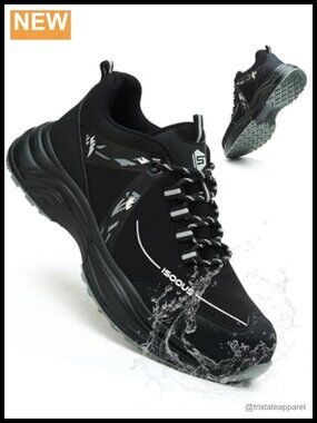 Steel Toe Work Sneakers Waterproof Non Slip Safety Shoes Lightweight